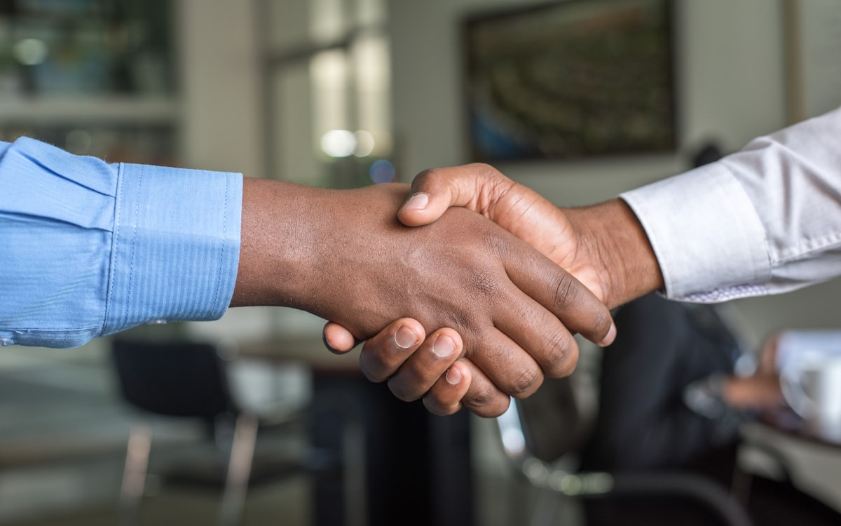 Business handshake